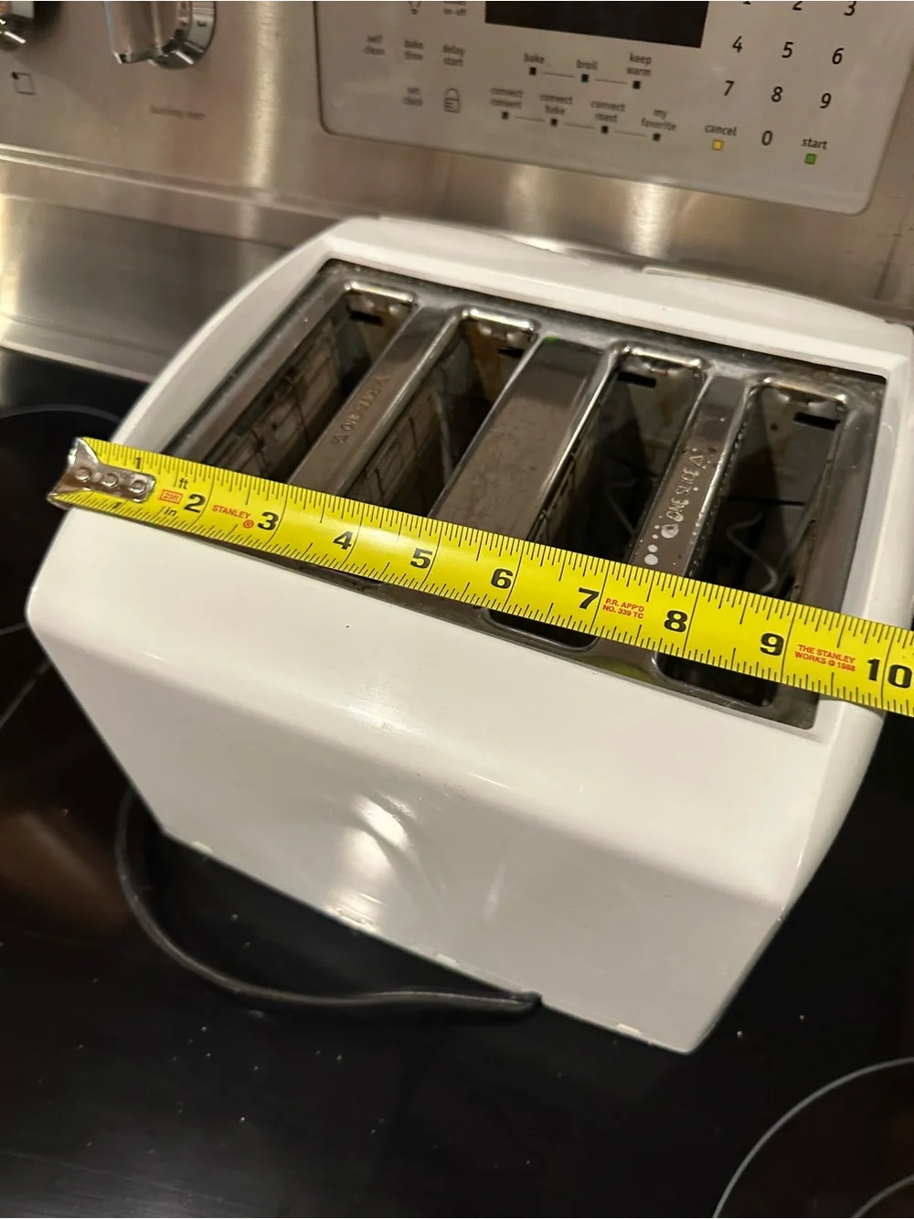 Proctor Silex 4 Slice Toaster Extra Wide Slots Bagels Cool Touch White Tested